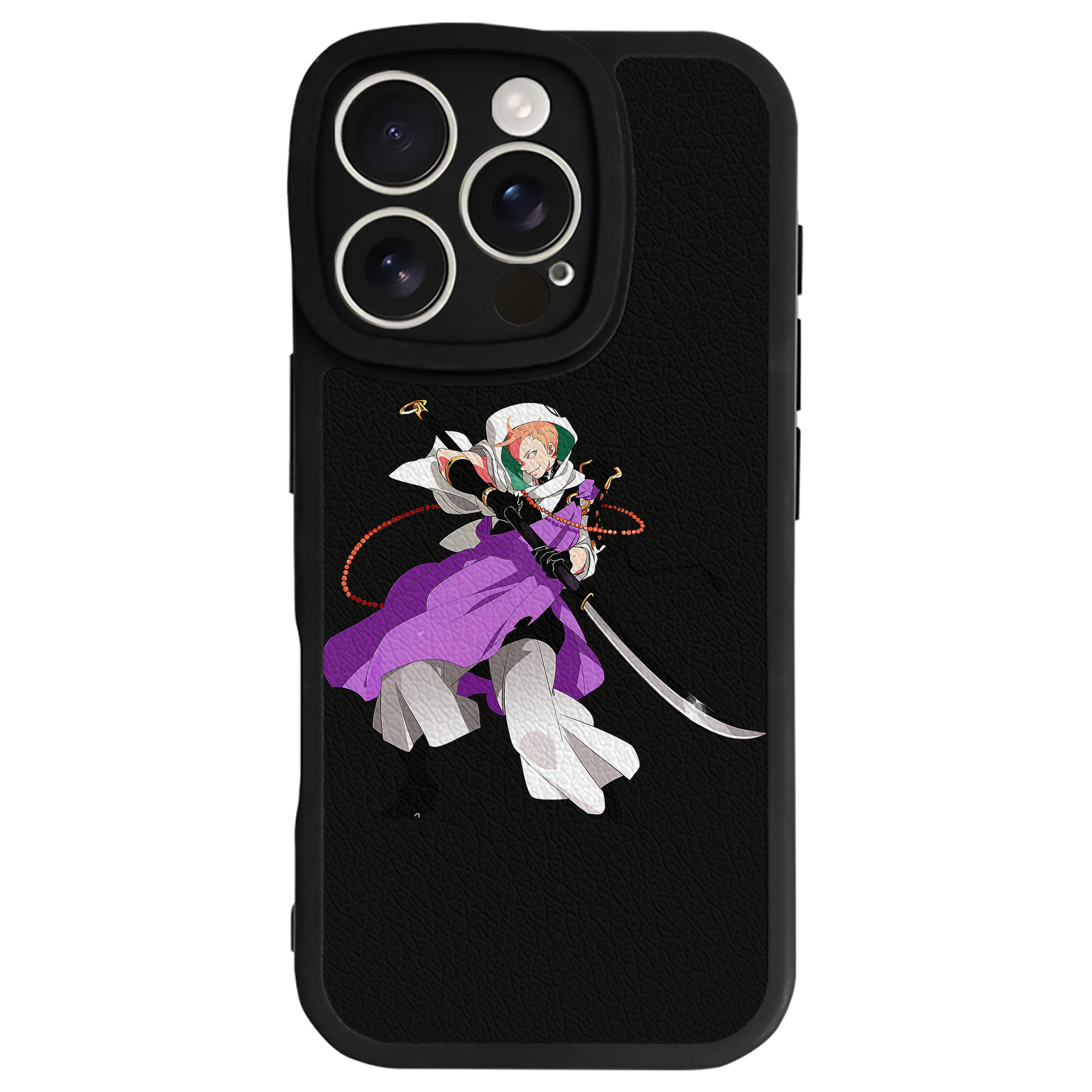 （画像用） 刀剣乱舞 Touken Ranbu 【iPhone 16シリーズ対応】シリコンスマホケース（レザー調） 材質：シリコン